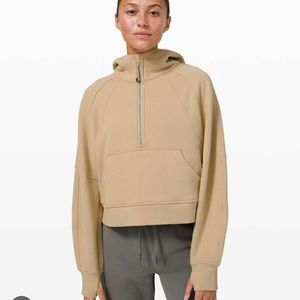 S/M Lululemon Scuba Oversized 1/2 Zip Hoodie Trench